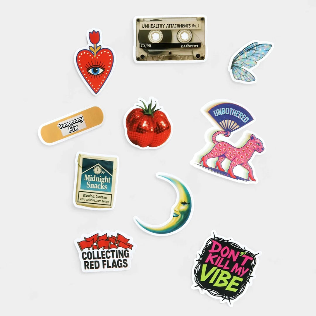 Unbothered Energy Stickers Pack (Pack of 10)