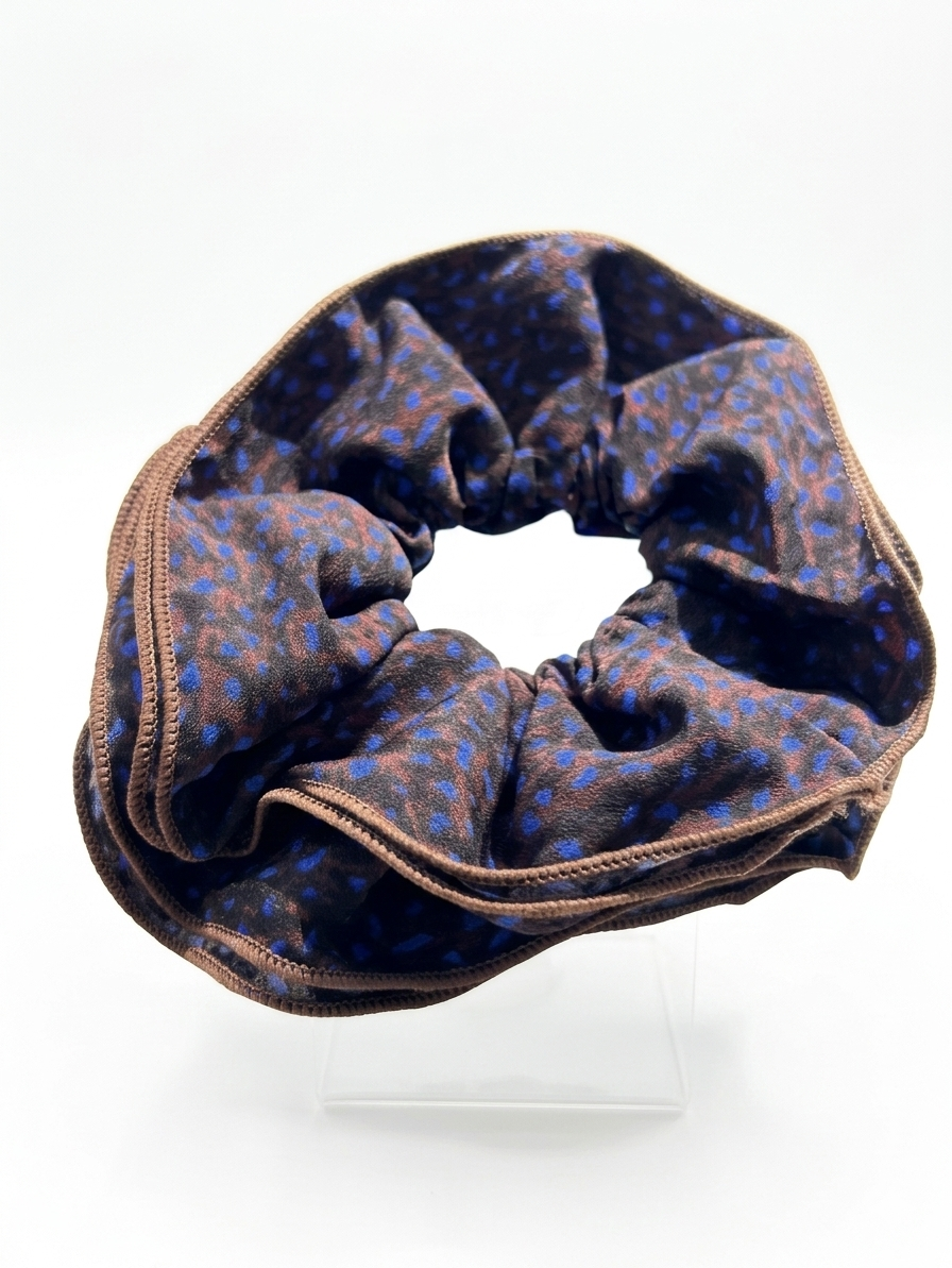 Leopard scrunchie