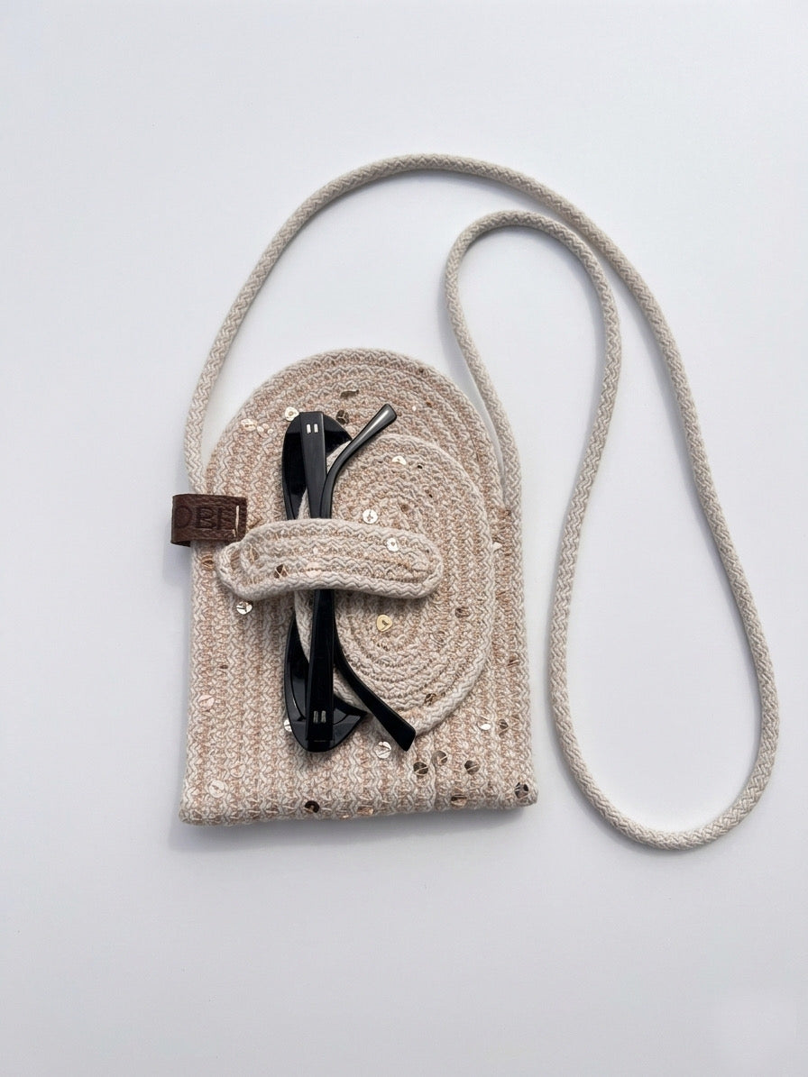 Sequin phone bag