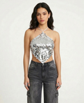 Karo Top sequins
