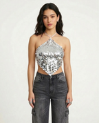 Karo Top sequins