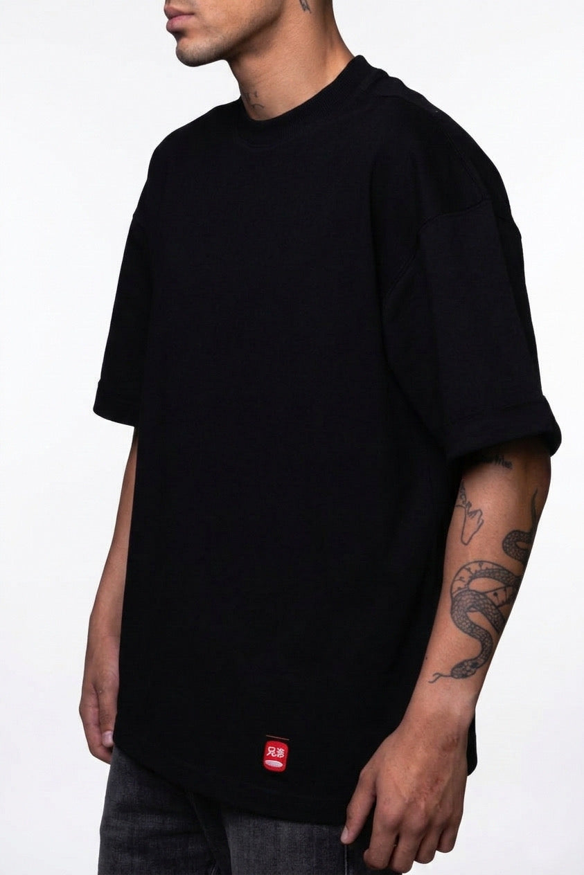 Oversized reversed sleeves