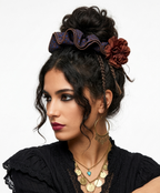 Leopard scrunchie