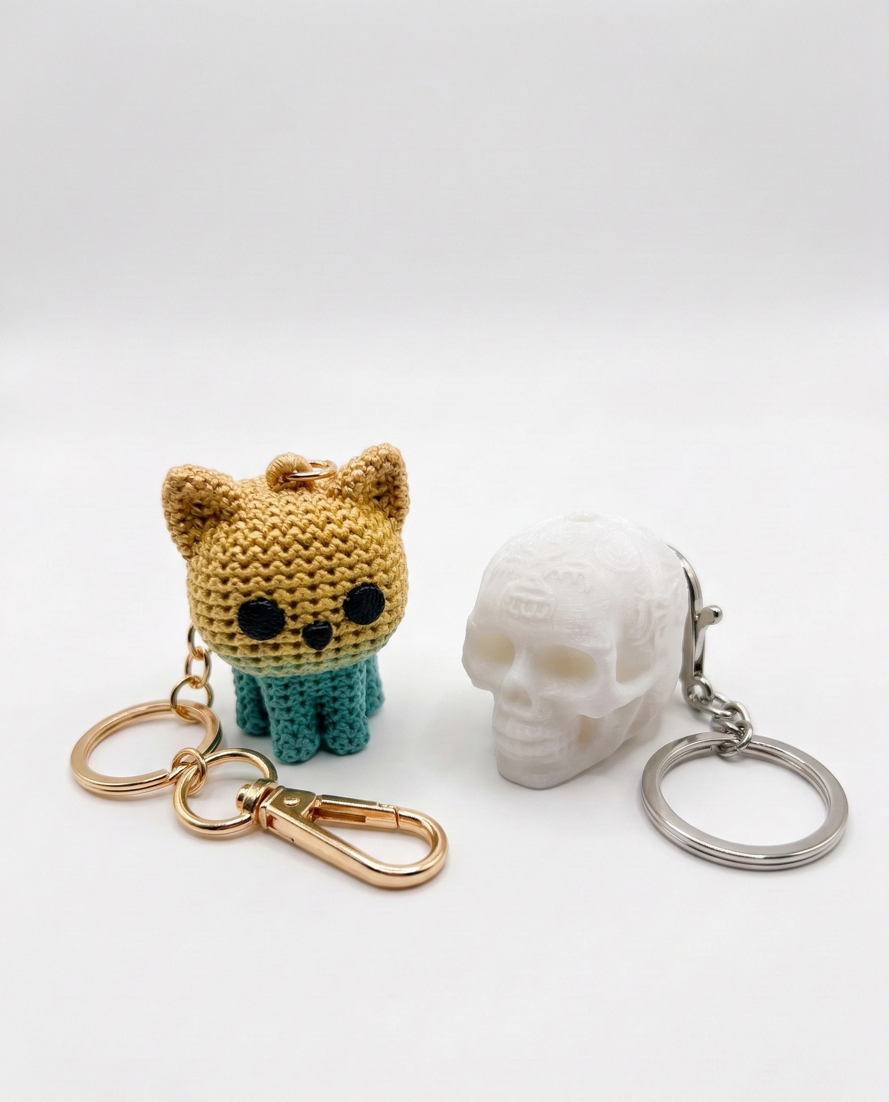 Sugar skull keychain