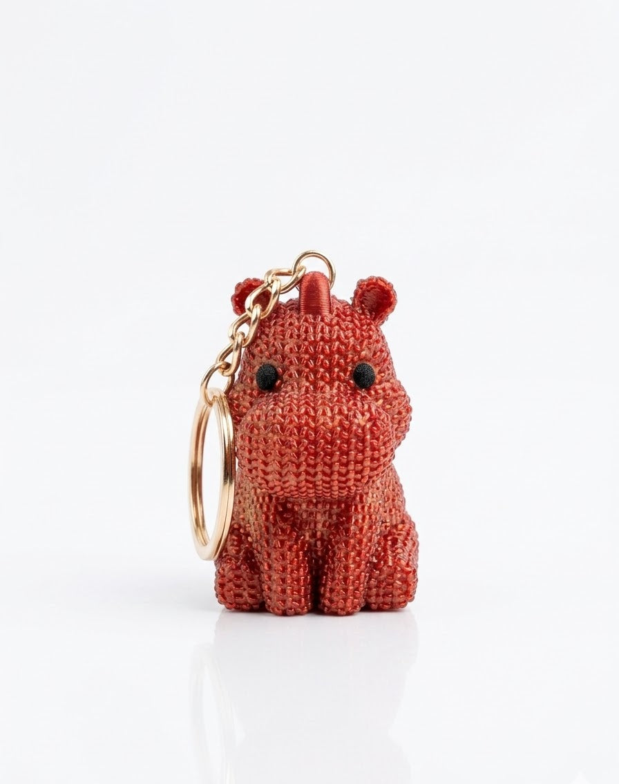 Hippo keychain